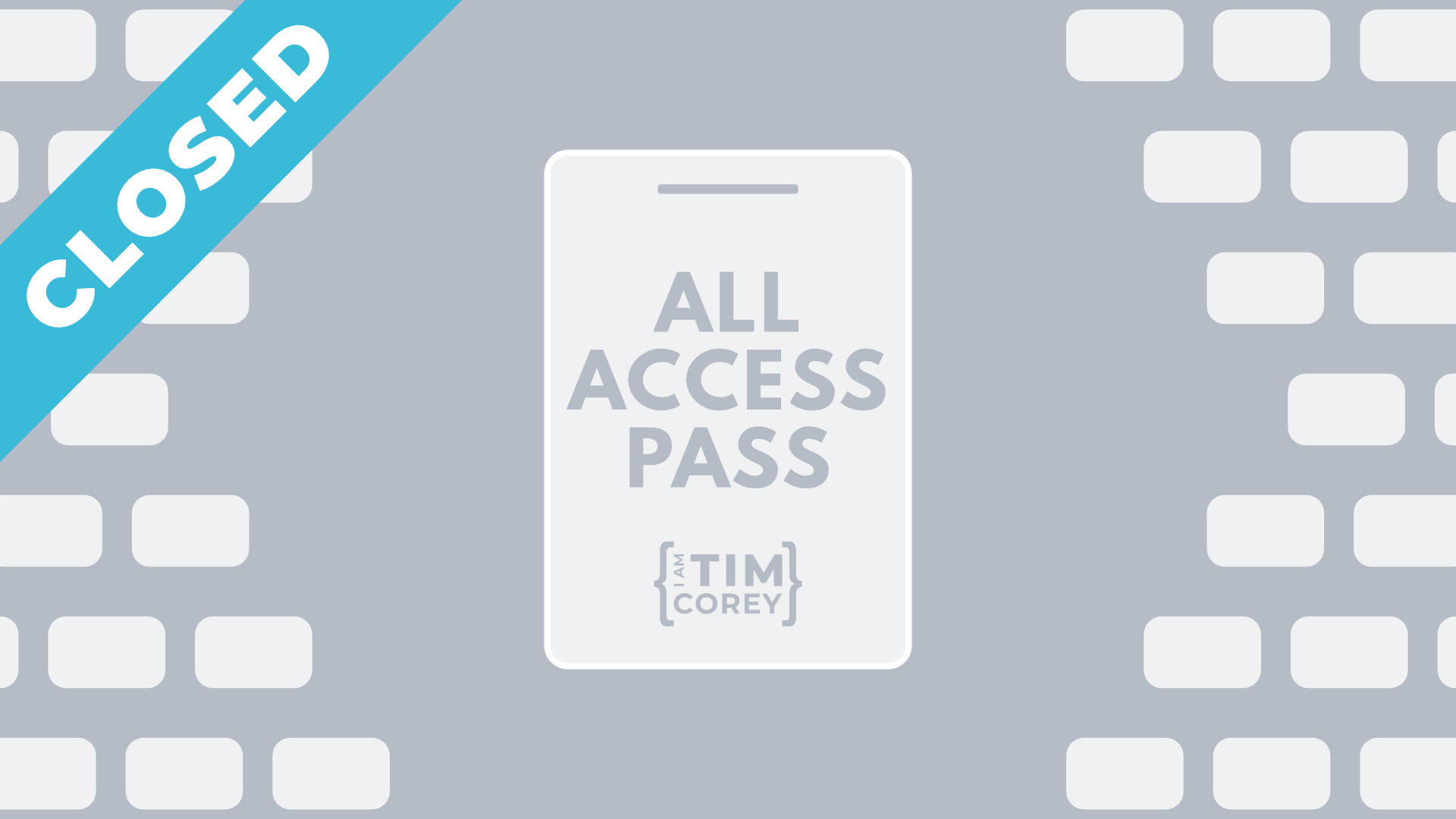 All Access Pass Monthly Subscription Overview Card
